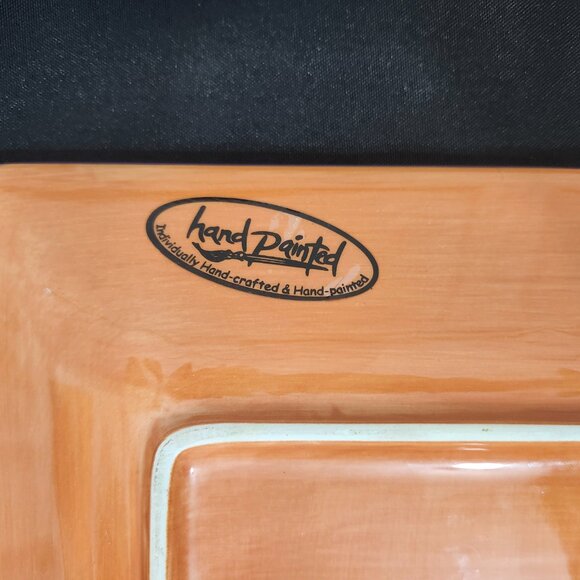 Vintage Tabletops Gallery Hand Painted Square Plate - Picture 3 of 5